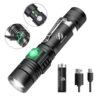 73a4769291d43e7a High Power Led Flashlights Zoomable Camping Torch With T6 LED Lamp Beads Waterproof 4 Lighting Modes Multi Function USB Charger