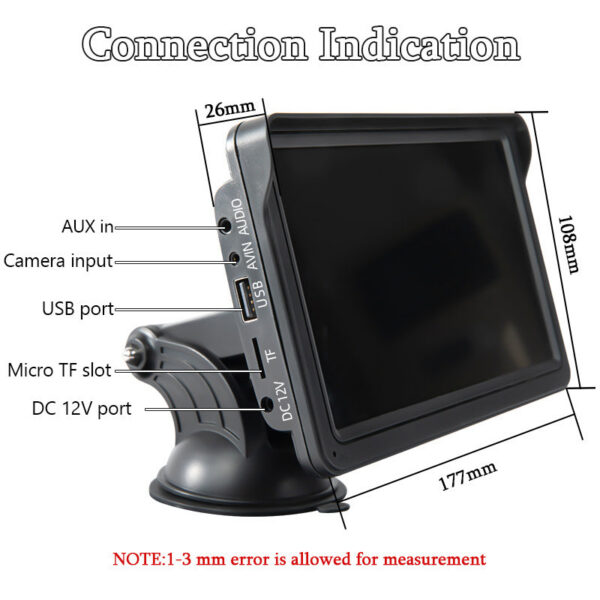 73a5d7a72e0303fc Hippcron CarPlay Android Auto Car Radio Multimedia Video Player 7inch Portable Touch Screen With USB AUX For Rear View Camera