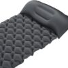 73afab637ede64b7 Outdoor Sleeping Mattress TPU Damp Proof with Pillow, Inflatable Camping Sleeping Pad, Lightweight and Portable for Backpacking