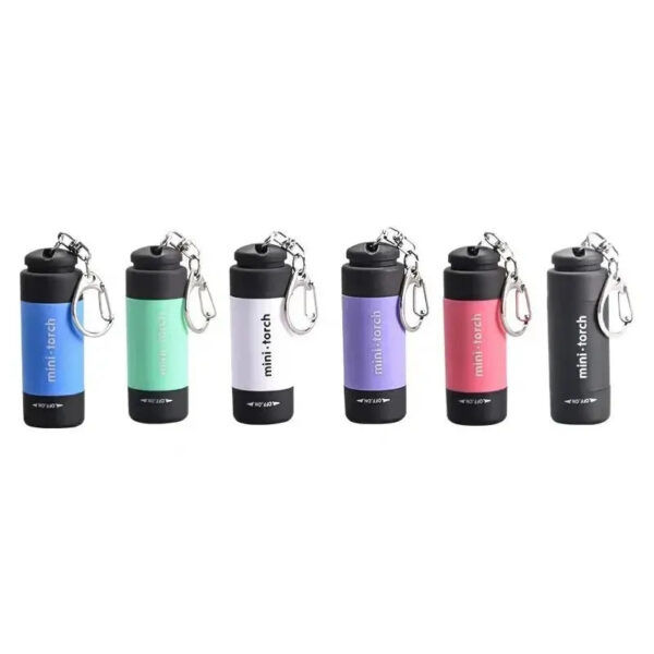 73b374784c128ba2 LED Micro Pocket Flashlight Portable USB Rechargeable Keychain Flashlight Waterproof Home Outdoor Hiking Camping Flashlight