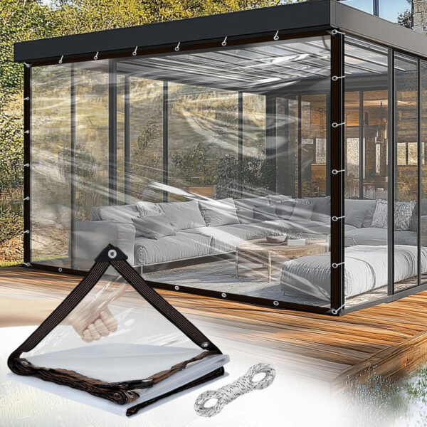 73bd3ced7ffd4715 Transparent shading Lightweight waterproof cover tarpau transparent rainproof cloth