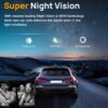 73be05b23e70a0db 1080P WIFI Dual camera Dash Cam for cars,Front And Inside,car camera with IR Night Vision,Loop Recording,wide angle Car DVR Came