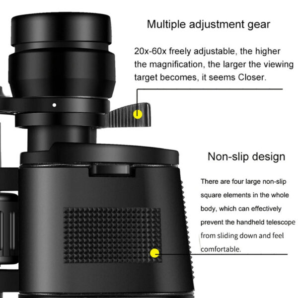 73c3b1be522880f4 BORWOLF 20-60X70 Binoculars High Magnification Long Range Zoom 60 Times Hunting Astronomical Telescope HD Professiona Zoom