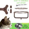 Adjustable Raised Cat Food Bowl, Tilted Elevated Bowl (1-Pack, Black)