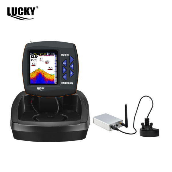 LUCKY FF918 Remote Control Bait Boat Fish Finder 3.5" LCD perating range 300m Depth Range 100M Wireless