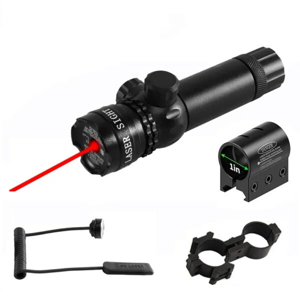 Rifle Green Red Dot Laser Sight 532nm Scope with Pressure Switch Picatinny and Mounting Hunting Riflescope