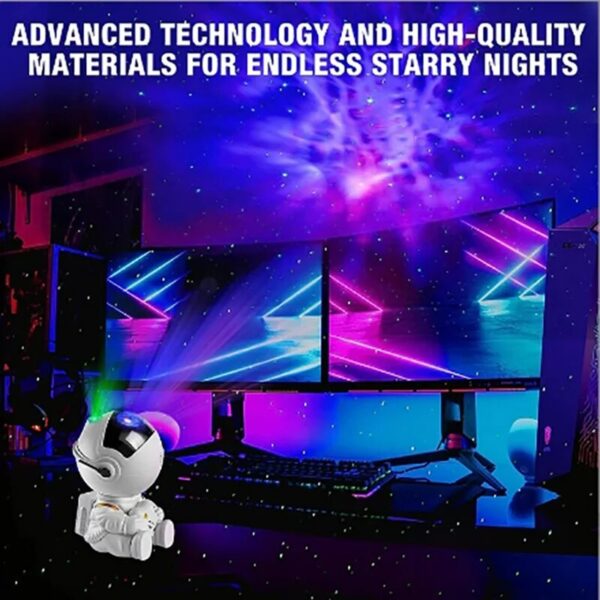 Astronaut Starry Sky Full of Stars Ambient Spaceman Laser Nebula Water Ripple Bedroom Projection Light