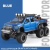 1:24 Pickup Trucks Boys F150 Raptor Diecast Metal Model Car with Sound Light for Kids Age 3 Year and up Blue