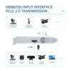 UNISHEEN Vmix OBS Streaming Live Broadcast HD PCIe 1080P ux SDI HDMI Video Capture Card