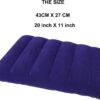 2 Pack Ultralight Inflatable Camping Pillow Squared Flocked Fabric Air Pillow for Hiking,Traveling,Napping,Desk Rest,Beach Neck Lumbar Support