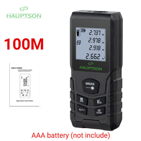 741e0e6fd684e24c HAUPTSON 70/100M Distance Meter Rangefinder Laser Tape Range Finder Building