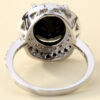 74232c598b262ecb HOYON Inlaid Gemstone Zircon for women Sliver Color Wedding Jewelry Gem Two Tone Black Diamond Ring Free Shipping