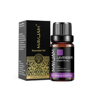 7434afa086651095 MAYJAM 10ML Lavender Lemongrass Jasmine Vanilla Eucalyptus Rose Lemon Essential Oil For Humidifier Diffuser Candle Making