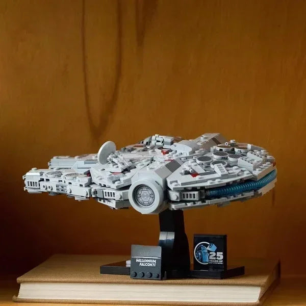 743ae6b0b7f38fc2 Hot Star Wars 75375 falconSpaceship Bricks Compatible Millennium Building Block Toys Boys Gift for Kids Model gifts