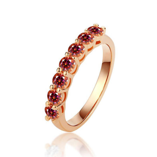 GRA Real Moissanite Ring Sterling Sier Diamond Eternity Band Engagement Wedding Rings for Women Quality Jewelry