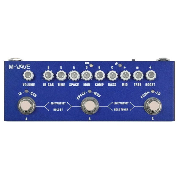 7440d5c5d25c1b19 M-vave Cube BABY Multi Effects Pedal for Electric Guitar/Bass/Acoustic Guitar 8 IR Cabinets Simulation M-vave Rechargeable Pedal