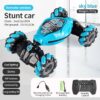74412c05b0989695 4WD 1:16 Stunt RC With LED Light Gesture Induction Deformation Twist Climbing Radio Controlled Car Electronic Toys for Kids