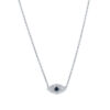 CANNER Sterling Sier Exquisite Eye Diamond Stone Pendant Necklace for Women Chain Choker Necklaces Fine Jewelry Collares