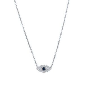 7449cabbe3dfa28e CANNER Sterling Sier Exquisite Eye Diamond Stone Pendant Necklace for Women Chain Choker Necklaces Fine Jewelry Collares