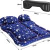 SUV Air Mattress Camping Bed Cushion Pillow, Inflatable, Car Portable Bed Back Seat (Starry Blue)