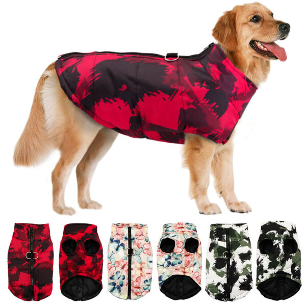 745290d1b1884d2d Winter Clothes French Bulldog Pet Warm Jacket Coat Waterproof Dog Clothing Outfit Vest For Small Medium Large Dogs