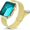 Sunnywoo Metal Stainless Steel Band Compatible with Apple Watch Bands 40mm 38mm 41mm 42mm 44mm 45mm 49mm,Silver Loop Adjustable Magnetic Strap for iWatch Series Ultra 8 7 6 5 4 3 2 1 SE for Women Men