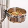 747a3068f6f05702 Pet Feeder Water,10oz 20oz 30oz Bird Hamster Small Animal Cup with Holder,Stainless Steel 10oz Cage Coop Hook Cup for Small Animal Cage Bowl (10oz Stainless Steel Bowl)