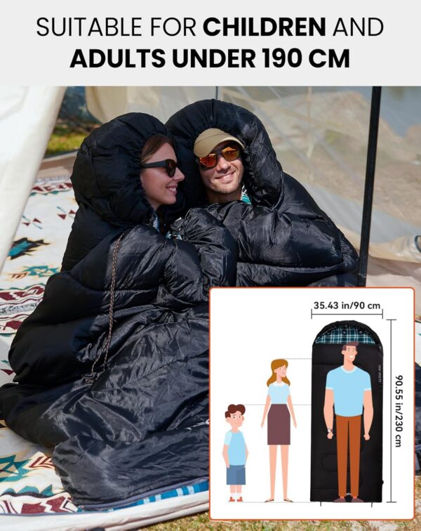 747e41c31a3f801e KingCamp Outdoor Sleeping Bag Warm Portable Lightweight 3-4 Seasons Camping Sleeping Bag 300g/400g Filling for Adults