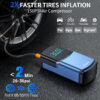 BUVAYE 4 in 1 Car Jump Air 150PSI Tyre Compressor Starter Device 10000mAh Power bank Digital Iatable Pump