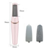 Electric Foot File Grinder Set Dead Skin Dry Callus Remover Rechargeable Feet Pedicure Tool with 2 Removable Roller Heads