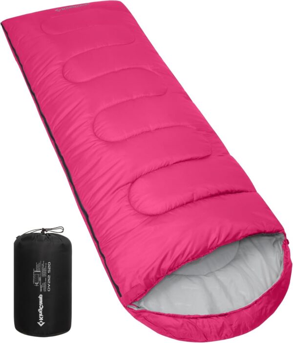 749890ab5d1c88e7 KingCamp Sleeping Bag 3 Season- Lightweight Waterproof Camping Sleeping Bag Indoor & Outdoor Use for Adults Kids for Hiking Backpacking and Camping with Compression Sack