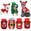 74aab22b2247fbfd Christmas Clothes Winter Warm Soft Fleece Dog Sweater Clothing for Dogs Puppy Cat Chihuahua Costume Coat Pet Supplies