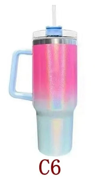74b1ad384e02dd34 New Chocolate Gold US STOCK Cosmo Pink Quencher H2.0 Co-Branded 40oz Mugs With Handle Insulated Tumblers Lid Straw Stainless Steel Coffee Valentines Day Cup