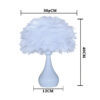 New Warm Light Table Lamp Nightlights Feather Lampshade Creative Wedding Home Bedroom Decor Birthday Gift