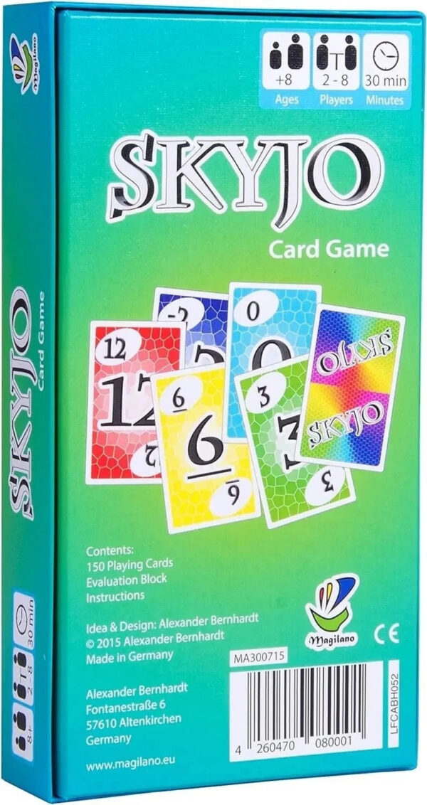 74bb5cbf4c9bcba9 Skyjo Board Card Party of Tables for The Whole Family Deck Box Wit Collective Games Children's Tapis Poker Social