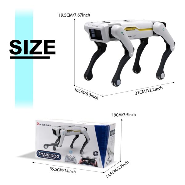 74c67d232543e38c Intelligent AI RC Robot Dog Voice Dialogue APP Remote Control Programming Singing Dancing Machine Dog Kids Toys