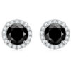 74eb4f9213735d0b 925 Sterling Silver 0.5-1 Carat Moissanite Black Round Bag Earrings Fashion Trend Temperament Design Light Luxury Niche Women