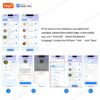 74ee2d4bda789183 Tuya Smart AI Plush Robot w/LED Eyes & Voice Control,Interactive Smart Toy USB Rechargeable Companion for Kids Gifts/Smart Home