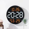 750cd8dee325f6fb 10inch LED Large Digital Wall with Remote Control Temperature Humidity Date Week Display Countdown Timing Clock Home Decor
