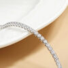 750f9f1ab9456b9b 2mm Moissanite Tennis Necklace For Women S925 Silver Plated 18K Gold Sparking Rhinestone Choker Chain Wedding Jewelry Adjustable