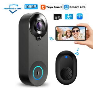 751591afbccd77b2 1080P Wireless Video Doorbell Camera WiFi Smart Door Bell Tuya Smart Home Security Motion Detect Night Vision Intercom Doorbell