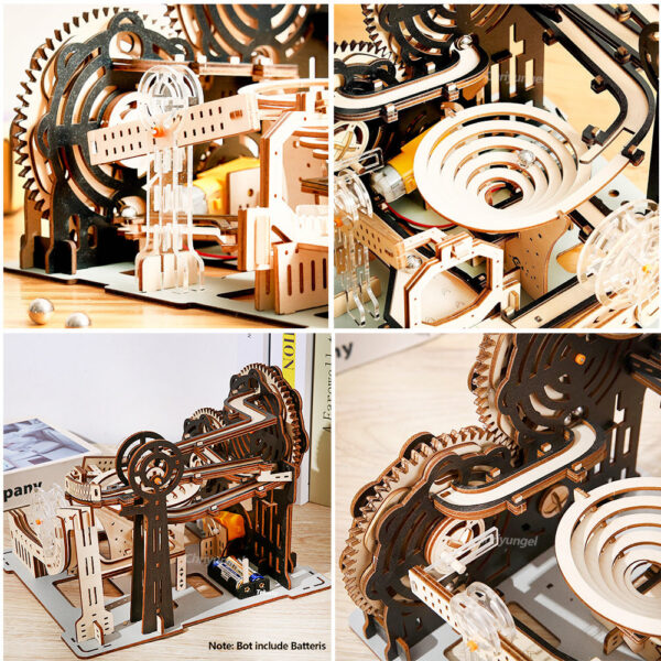 751f0ba2716eda9c DIY Assemble 3D Wooden Puzzle Marble Run Set nical Model Building Kits for Adult Kids - STEAM Educational Toys and Gifts