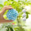 GREENTIME 13” Artificial Hydrangea Flowers Faux Hydrangea Bouquet with 7 Head 3.15” Tiny Hydrangea for Wedding Bouquet Party Home Decor DIY Baby Shower Centerpieces Tables Decoration(Blue)