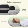 75322e283e9eaaad ENITYA Camping Pillow with Washable Cover - Travel Essentials, Memory Foam Backpacking Pillow, Portable for Camping, Air Travel, Hiking, Beach, Hammock, Medium(Grey)