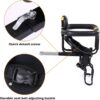 753f057e838bc095 LIXADA Bike Baby Seat Kids Child Safety Carrier Front Seat Saddle Cushion with Back Rest Foot Pedals