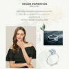 754f8c16d0114043 2023 Classic Luxury Real Solid 925 Sterling Silver Ring 3Ct 10 Hearts Arrows Zircon Wedding Jewelry Rings Engagement For Women