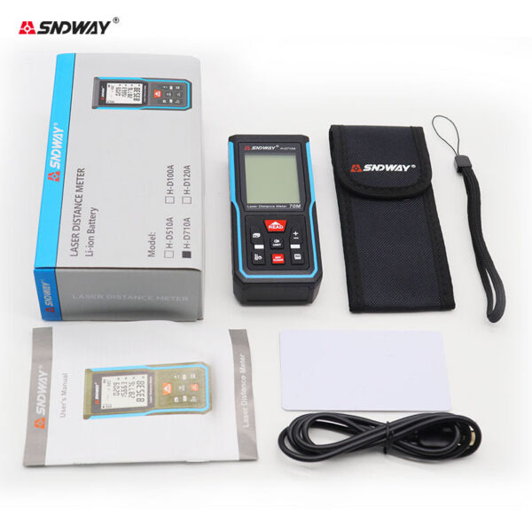 755250090cdfe938 SNDWAY Laser Meter 50m 70m 100m 120m Rangefinder Digital Range Finder Trena Roulette Ruler Distance Measuring Tape