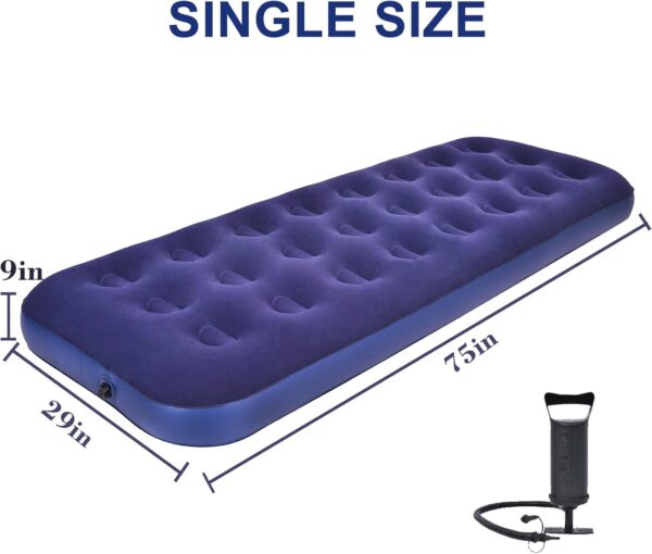 DIMAR GARDEN Queen Size Camping Air Mattress Inflatable Bed with Pillow,Include Hand Pump