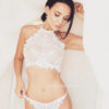 Sexy Lingerie Lace Bra Set Crotchless Bikini See Through Erotic Clothing Temptation Porno Teddy Babydoll Sex Outfits for Women