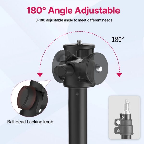 Ulanzi MT-79 2M Portable Universal Tripod Aluminum Alloy Lamp Holder Support LT028 Fill Light Lightweight Camera Action Camera